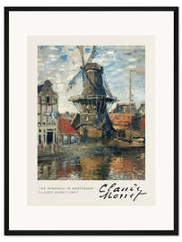 Gerahmter Kunstdruck The Windmill in Amsterdam
