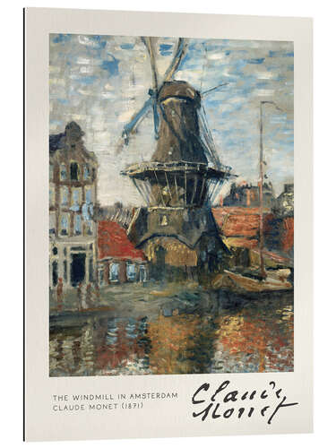 Quadro em plexi-alumínio The Windmill in Amsterdam