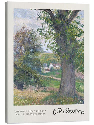 Canvas-taulu Chestnut Trees in Osny