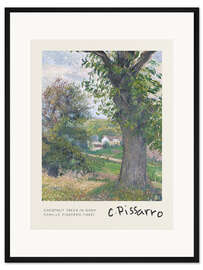 Gerahmter Kunstdruck Chestnut Trees in Osny