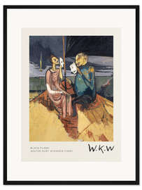 Gerahmter Kunstdruck Black Flags