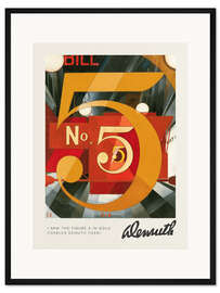 Gerahmter Kunstdruck I Saw the Figure 5 in Gold