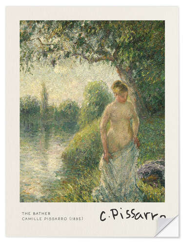 Selvklæbende plakat The Bather