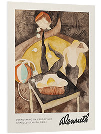 Hartschaumbild Performing in Vaudeville