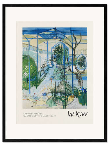 Ingelijste kunstdruk The Greenhouse