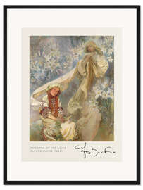 Gerahmter Kunstdruck Madonna of the Lilies