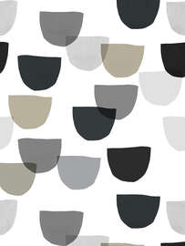 Magnettafel Überlappende neutrale Girlandenformen