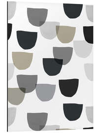 Magnettafel Überlappende neutrale Girlandenformen