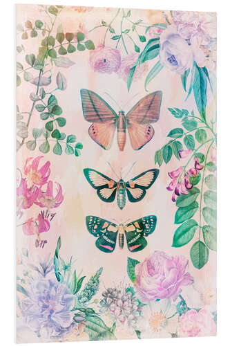 Foam board print Butterfly Romance