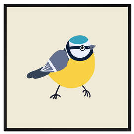 Gerahmter Kunstdruck Blaumeise