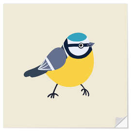 Sticker mural Blue tit