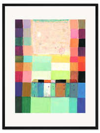 Gerahmter Kunstdruck Häuser am Inn