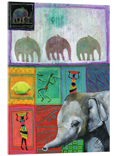 Quadro em acrílico Little elephant