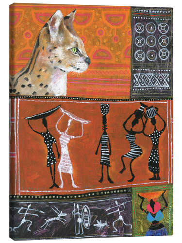 Canvas print Serval