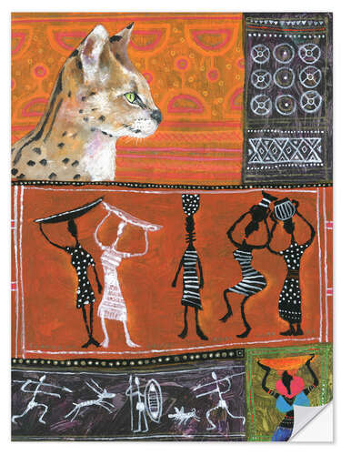 Adesivo murale Serval