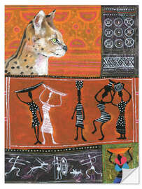 Adesivo murale Serval