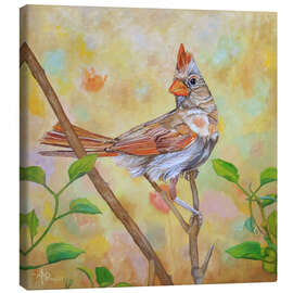 Canvas print Female Cardinal Portrait