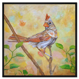 Gerahmter Kunstdruck Weibliches Kardinalporträt