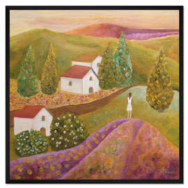 Gerahmter Kunstdruck Mädchen aus der Heimatstadt