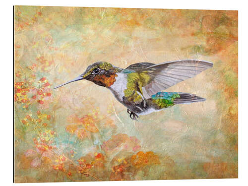 Galleriprint Hummingbird flying to the berries