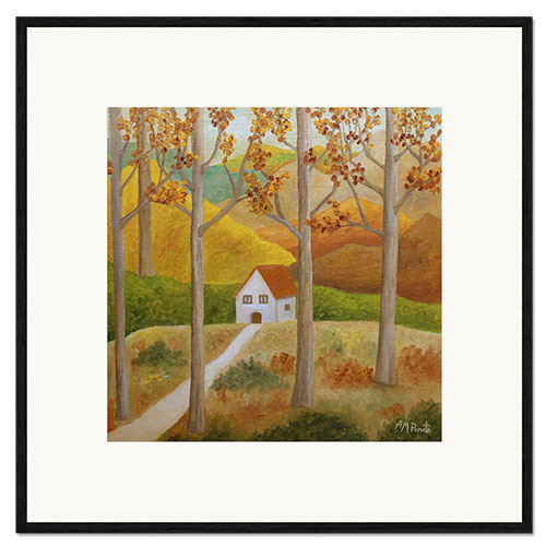 Ingelijste kunstdruk Nuances of autumn