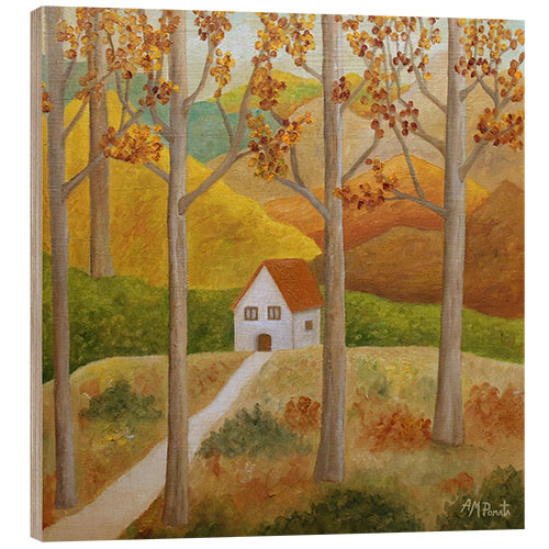 Wood print Nuances of autumn