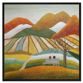 Gerahmter Kunstdruck Lass uns einfach zusammen bleiben