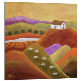 Magnettafel Lila Hügel