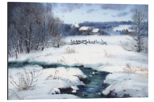 Tableau en aluminium Winter mood