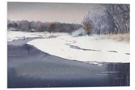 Foam board print Winter landscape