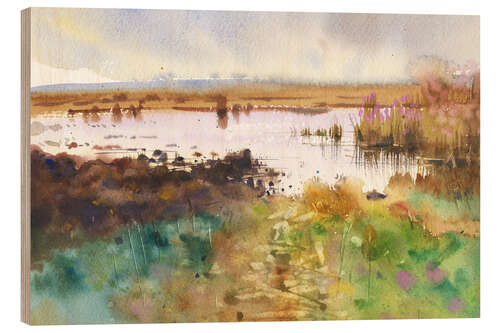 Wood print Landscape