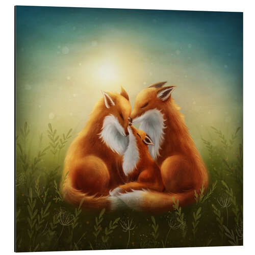 Alubild Familie Fuchs