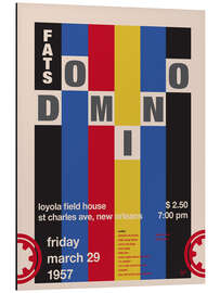 Tableau en aluminium Fats Domino Concert Poster