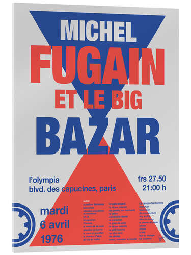 Acrylic print Michel Fugain Concert Poster