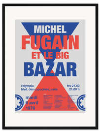 Gerahmter Kunstdruck Michel Fugain Concert