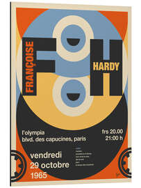 Aluminium print Françoise Hardy Concert Poster