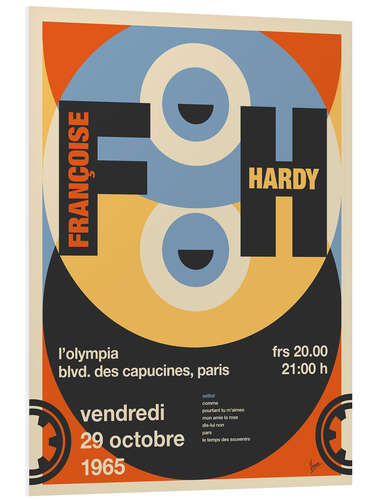 Foam board print Françoise Hardy Concert Poster