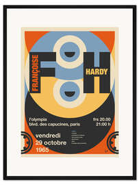 Gerahmter Kunstdruck Françoise Hardy Concert