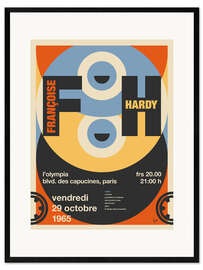 Impression artistique encadrée Françoise Hardy Concert Poster