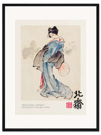 Gerahmter Kunstdruck Traditional Portrait - Katsushika Hokusai