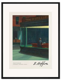 Gerahmter Kunstdruck Nachtschwärmer (Detail)