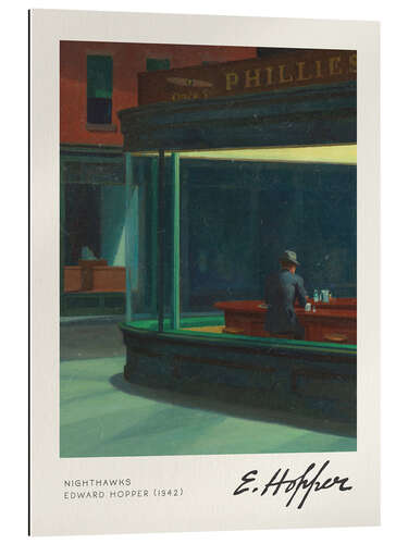 Gallery print Nighthawks (detail)