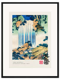 Gerahmter Kunstdruck Yoro Waterfall - Katsushika Hokusai