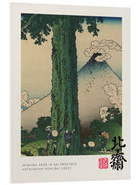 Hartschaumbild Mishima Pass in Kai Province - Katsushika Hokusai
