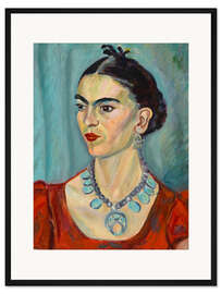 Gerahmter Kunstdruck Frida Kahlo, 1933