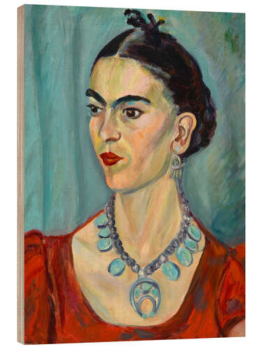 Wood print Frida Kahlo, 1933