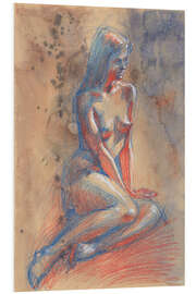 Foam board print Female nude