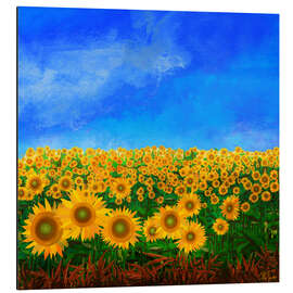 Tableau en aluminium Sunflowers