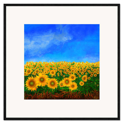 Framed art print Sunflowers