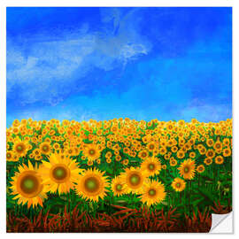 Wall sticker Sunflowers